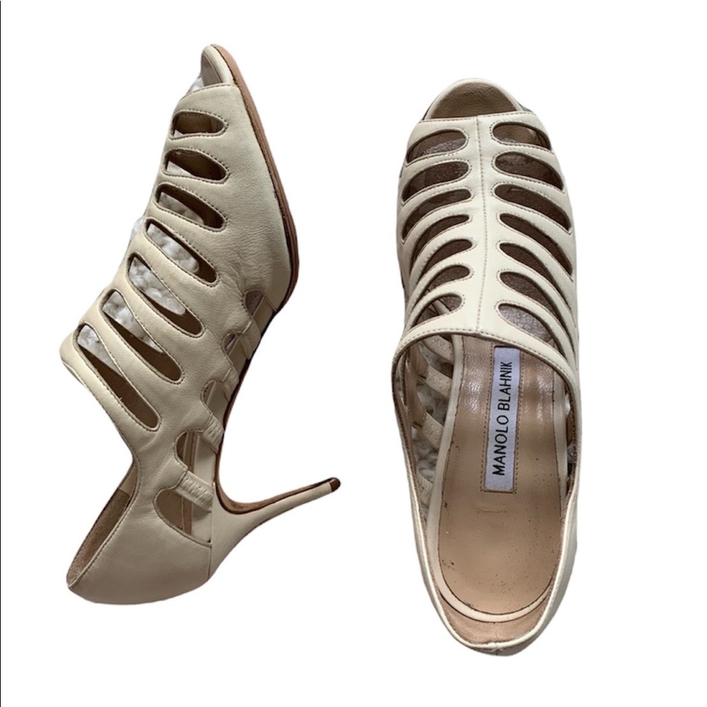 Authentic Manolo Blahnik Gladiator Heels